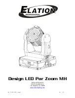 Elation Design LED Par Zoom MH User Manual предпросмотр