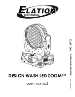 Elation DESIGN WASH LED ZOOM User Manual предпросмотр