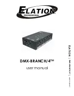 Elation DMX-BRANCH/4 User Manual предпросмотр