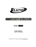 Предварительный просмотр 1 страницы Elation DMX DUO User Manual