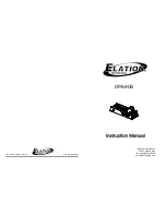 Elation DP-640B Instruction Manual предпросмотр