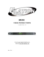 Elation DR-512 User Instructions предпросмотр