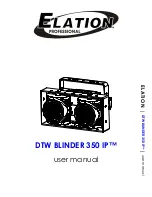 Предварительный просмотр 1 страницы Elation DTW BLINDER 350 IP User Manual