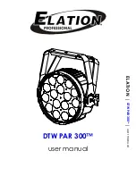 Предварительный просмотр 1 страницы Elation DTW PAR 300 User Manual