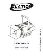 Elation DW FRESNEL User Manual предпросмотр