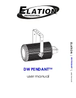 Elation DW PENDANT User Manual предпросмотр