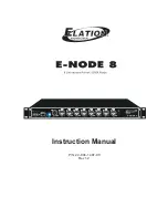 Предварительный просмотр 1 страницы Elation E-Node 8 Instruction Manual