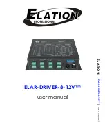 Elation ELAR-DRIVER-8-12V User Manual preview