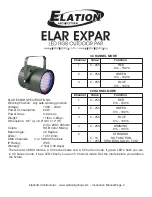 Предварительный просмотр 3 страницы Elation ELAR EXFLOOD User Instructions