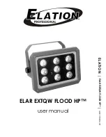 Предварительный просмотр 1 страницы Elation ELAR EXTQW FLOOD HP User Manual