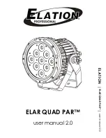 Elation Elar Quad Par User Manual предпросмотр