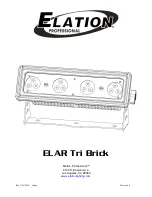 Elation ELAR Tri Brick Manual предпросмотр