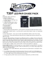 Elation Elation Professionals T20F Specification предпросмотр