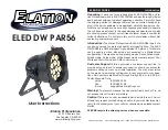 Предварительный просмотр 1 страницы Elation ELED DW PAR56 User Instructions