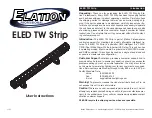 Elation ELED TW Strip User Instructions preview