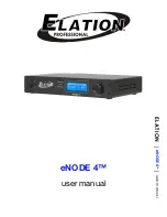 Elation eNODE 4 User Manual предпросмотр