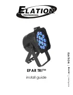 Предварительный просмотр 1 страницы Elation EPAR TRI Install Manual