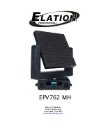 Предварительный просмотр 1 страницы Elation EPV762 MH User Manual