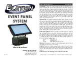 Предварительный просмотр 1 страницы Elation EVENT PANEL SYSTEM User Instructions