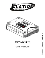Elation EWDMX IP User Manual preview