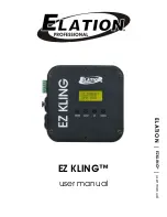 Предварительный просмотр 1 страницы Elation EZ KLING User Manual