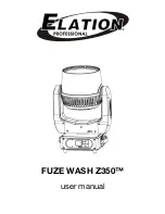 Elation FUZE WASH Z350 User Manual предпросмотр