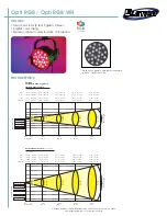 Предварительный просмотр 2 страницы Elation High Output LED Color Changer Opti RGB Technical Specifications