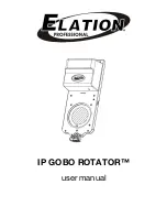 Elation IP GOBO ROTATOR User Manual preview