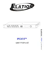 Elation IPC415 User Manual preview