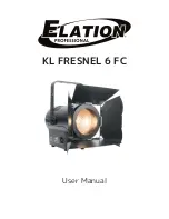 Elation KL FRESNEL 6 FC User Manual preview