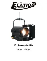 Elation KL Fresnel 6 PO User Manual предпросмотр