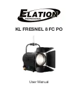 Elation KL FRESNEL 8 FC User Manual preview