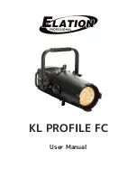 Предварительный просмотр 1 страницы Elation KL PROFILE FC KLP412 User Manual