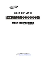 Предварительный просмотр 1 страницы Elation LIGHT COPILOT III User Instructions