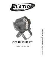 Preview for 1 page of Elation OPTI TRI WHITE II User Manual