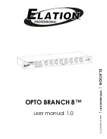 Предварительный просмотр 1 страницы Elation OPTO BRANCH 8 User Manual