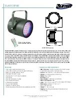 Предварительный просмотр 1 страницы Elation Outdoor LED Par Fixture ELAR EXPAR Brochure & Specs