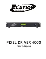 Elation PIXEL DRIVER 4000 User Manual предпросмотр