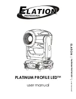 Предварительный просмотр 1 страницы Elation PLATINUM PROFILE LED User Manual