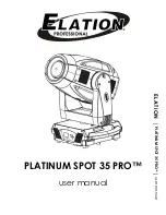 Предварительный просмотр 1 страницы Elation PLATINUM SPOT 35 PRO User Manual