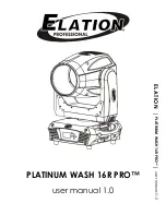 Elation PLATINUM WASH 16R PRO User Manual preview