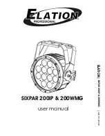 Предварительный просмотр 1 страницы Elation Professional SIXPAR 200IP User Manual