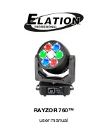 Elation RAYZOR 760 User Manual preview