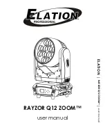 Предварительный просмотр 1 страницы Elation Rayzor Q12 Zoom User Manual