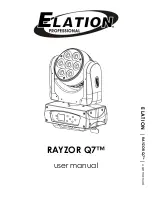 Elation Rayzor Q7 User Manual предпросмотр