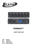 Предварительный просмотр 1 страницы Elation RDMX6S User Manual