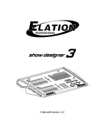 Preview for 1 page of Elation show designer 3 User Manual