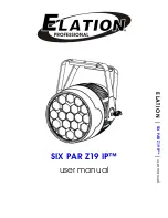 Elation SIX PAR Z19 IP User Manual предпросмотр