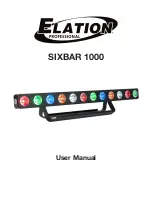 Предварительный просмотр 1 страницы Elation SIXBAR 1000 User Manual