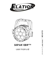 Elation sixpar 100 User Manual preview